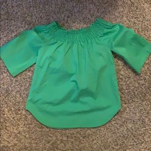 NY & Co Green off the shoulder top